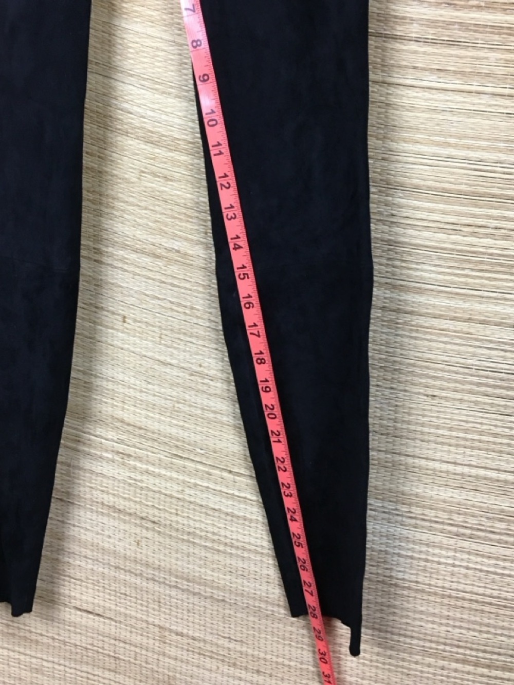 Alice + Olivia Black Lennox Lamb Suede Leggings Sz 4 Real Leather Zip Back $1195 - Picture 14 of 14